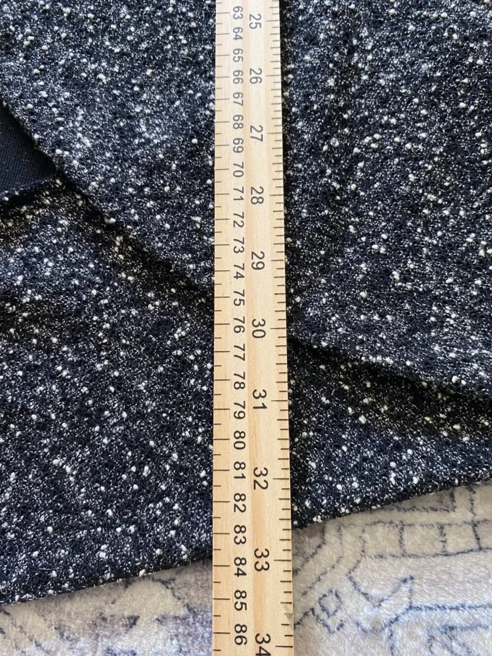 Roamans Womens Black & White Cardigan Jacket‎ Size 34W Button Front Textured Vtg
